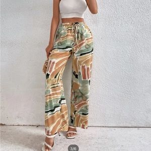 Never worn abstract pattern pants